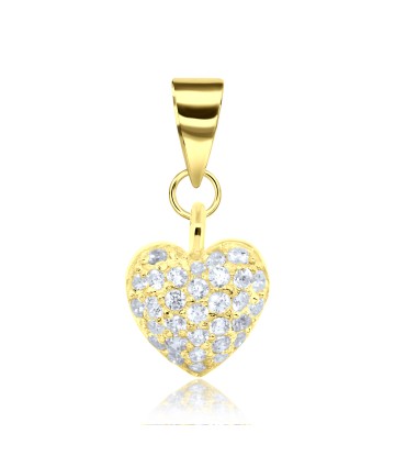 Gold Plated Heart Silver Pendant SPEB-1374-GP